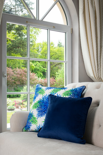 Luxurious Leaves - Velvet Cushion