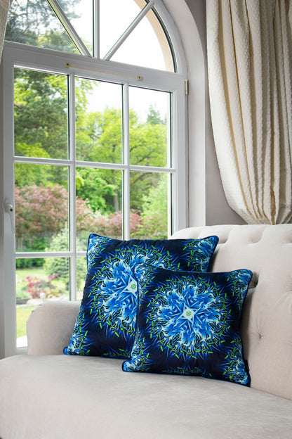 Spiral Light - Velvet Cushion