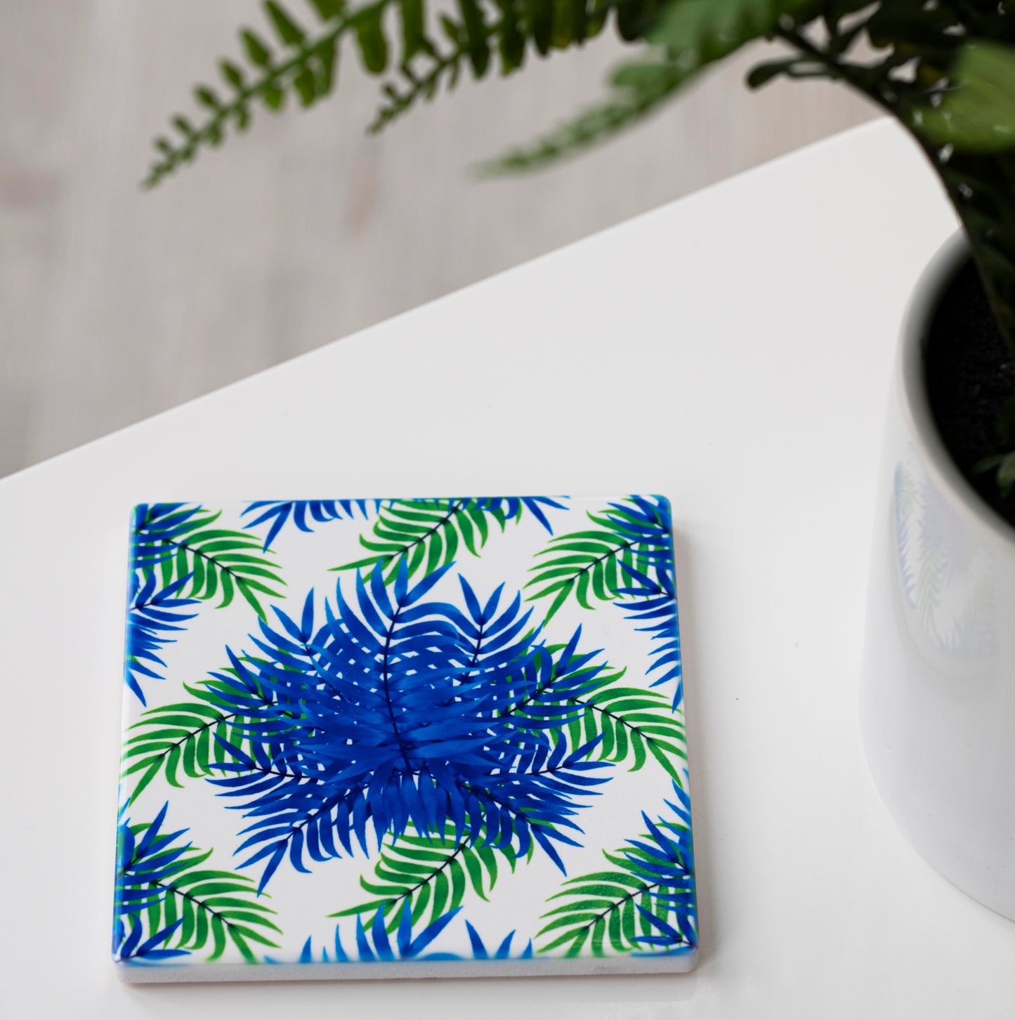 Luxurious Leaves - Ceramic Coasters- 2 Pack